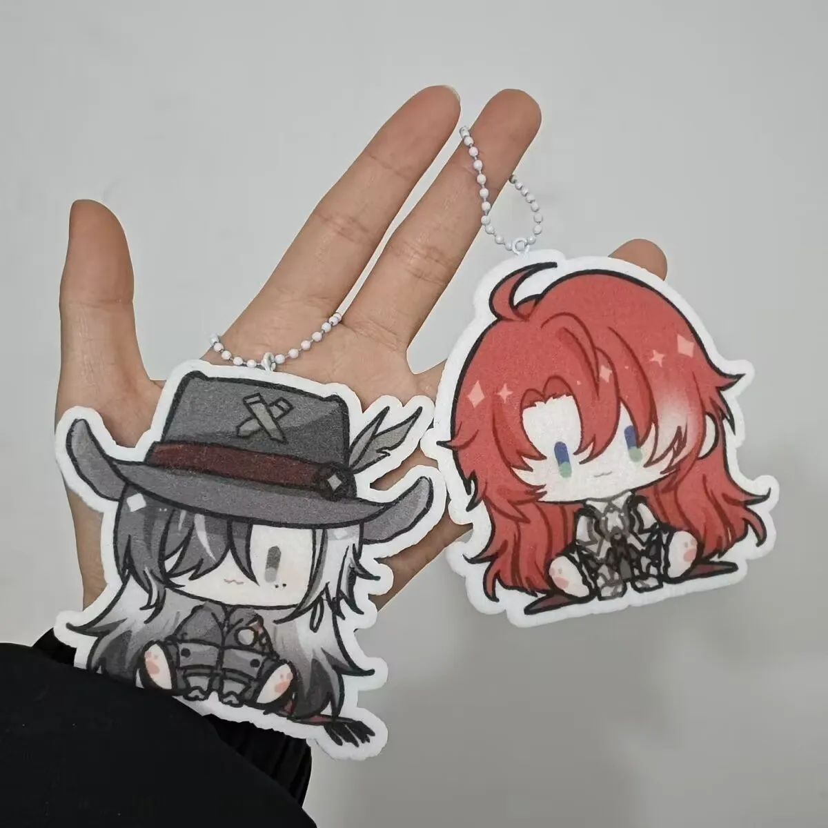 Original fan work "Bhakan: Star Rail" sitting series keychain standing sign non-woven fabric pendant "Porteo, Silver Branch