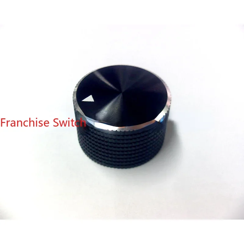 

10PCS Potentiometer Knob All-aluminum Solid 16MM High, 25MM In Diameter And 6MM ner Hole With Black Silver Color.