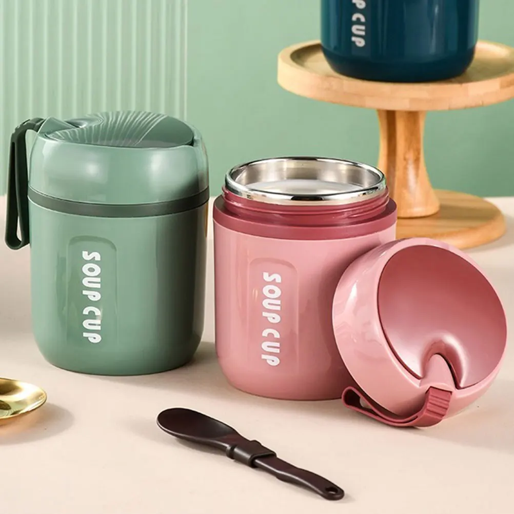 

Изолированная чашка для супа, термочашки для завтрака, герметичная кружка, посуда, контейнер для еды, портативный контейнер для овсянки, молока, каши, для хранения, нескользящий