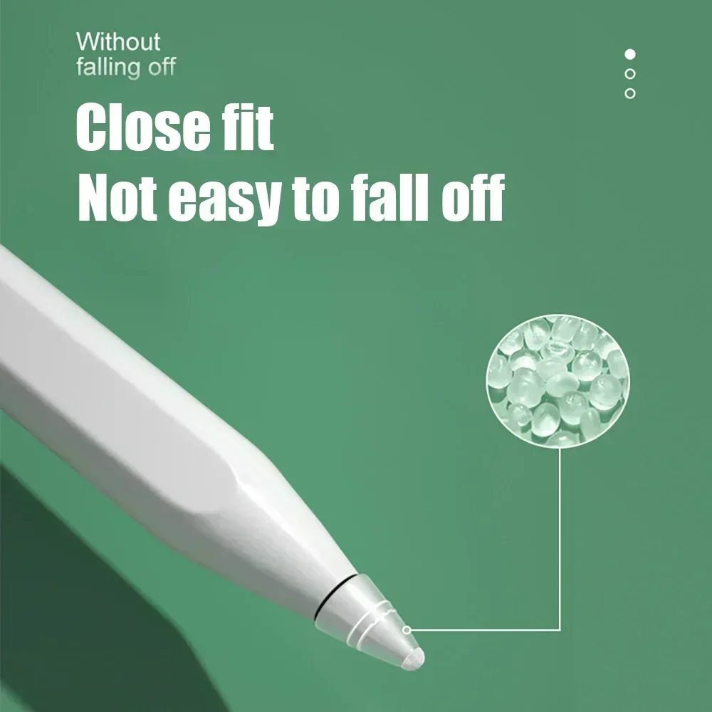 10/1Pcs Fiber Pencil Tips Cover for Apple Pencil 1/2 Generation Noiseless Paper Feel Screen Stylus Pen Nib Case For iPencil 1 2