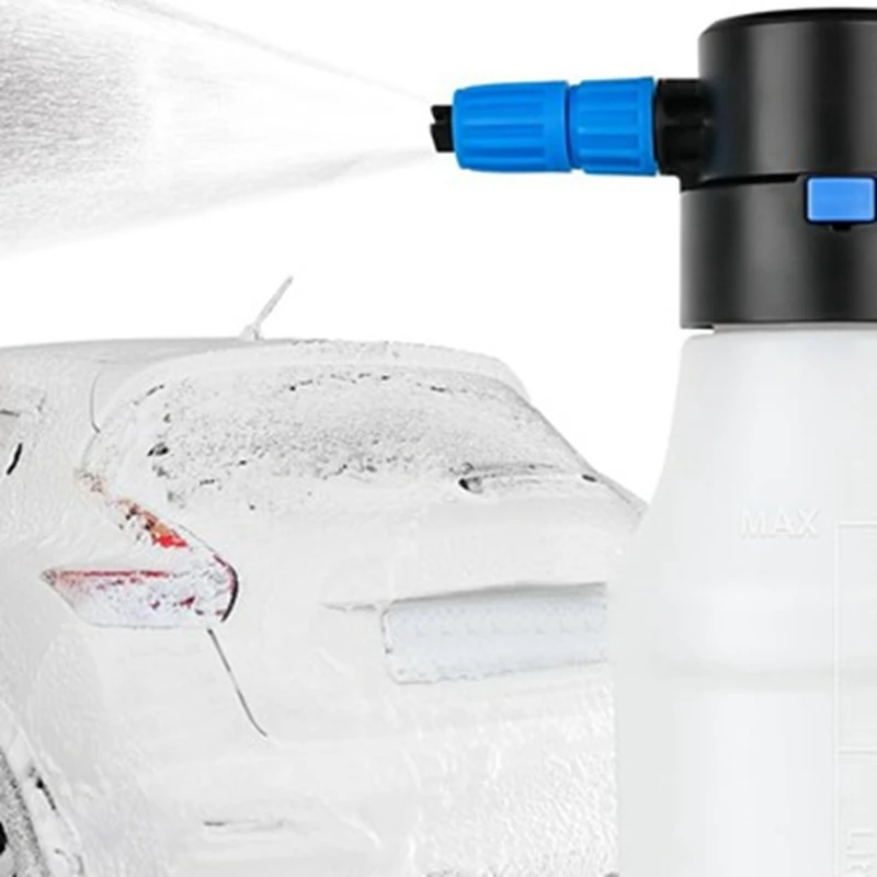 Top!-Electric Car Foam Sprayer, Handheld Foamer Rechargeable Battery For Car Washing Car Cordless Sprayer,Car Wash Pot