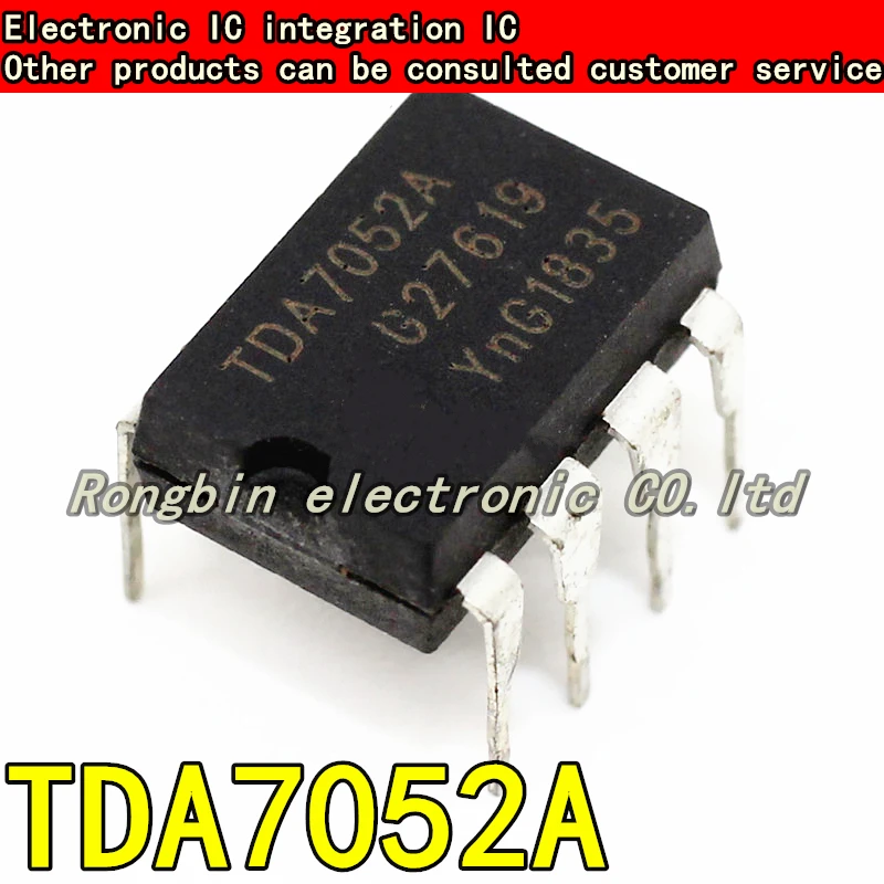 

10PCS NEW TDA7052A DIP8 Operational amplifier