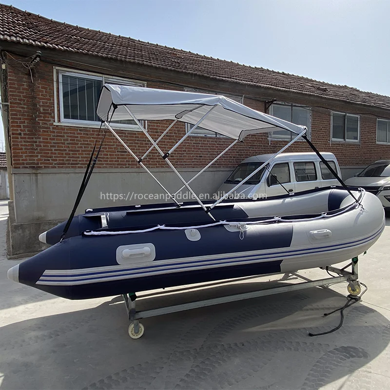 Bateau de pêche gonflable en aluminium PVC de haute qualité, avec moteur hors-bord, offre spéciale