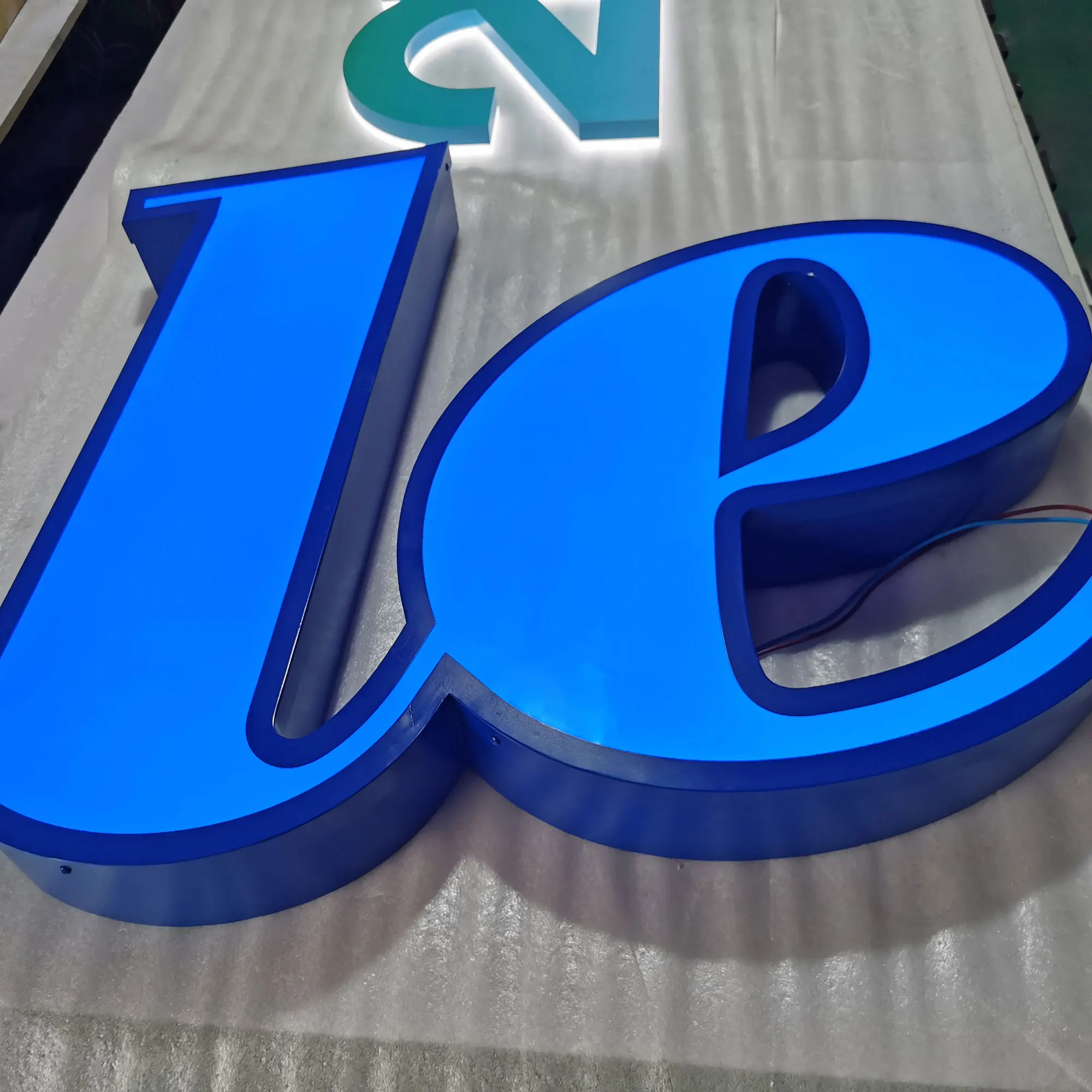 Metal sign board logo office outside frontlit led illuminated company business signage wall logo 3d Channel Letter