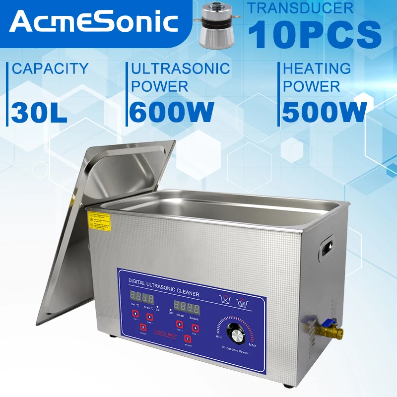 

ACMESONIC4.5L 6.5L 10L 15L 22L 30L Ultrasonic Cleaner Lave-Dishes Portable Washing Machine Diswasher Ultrasound Home Appliances