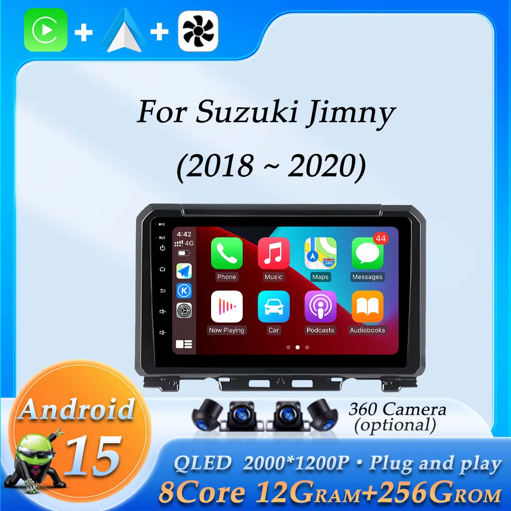 

Car Radio Audio Multimedia Video Player for Suzuki Jimny 2018 - 2020 Wireless CarPlay GPS Navigation DSP Stereo Bluetooth WiFi