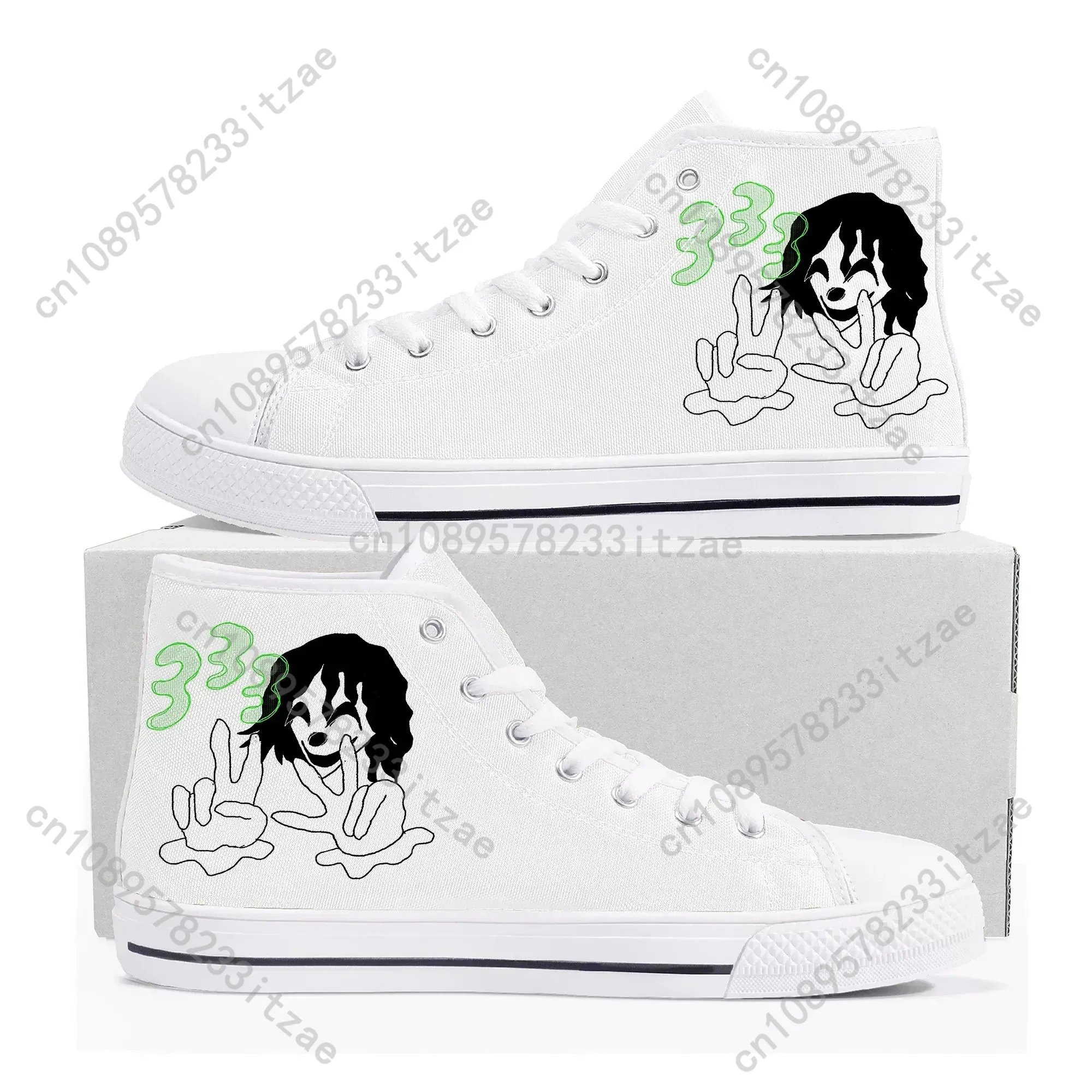 

Bladee 333 rapper High Top Sneakers Mens Womens Teenager Canvas High Quality Sneaker Casual Custom Made Shoes Customize Shoe