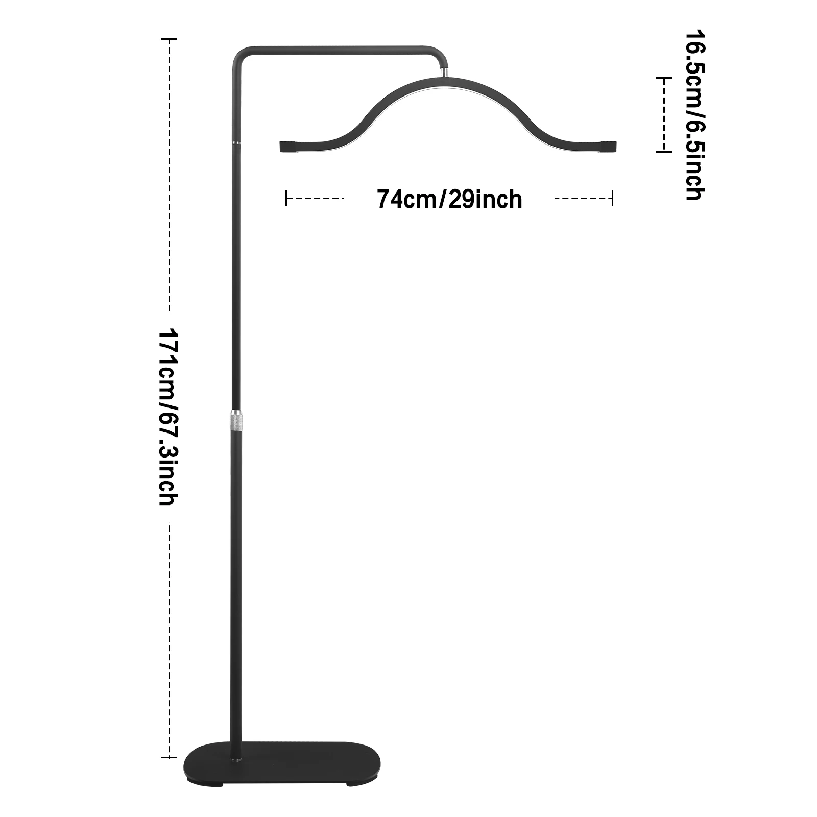 Fosoto FT-Y13 45W LED Luce video Mezza luna a forma di nuvola Anello di illuminazione per salone di bellezza Trucco Ciglia Tattoo Beauty Haircuit
