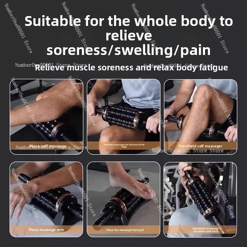 Electric Massage Shaft Roller Professional Fascia Release Tool Leg Muscle Massager