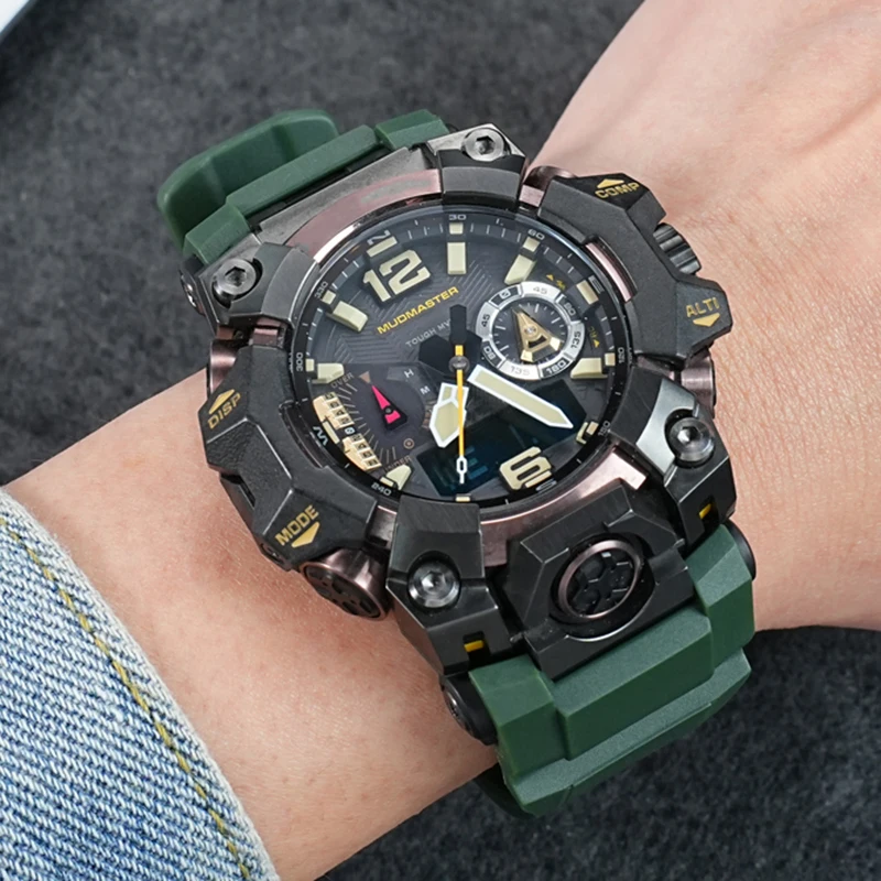 For Casio G-shock Series GWG-B1000 Sports Resin Silicone Watch Strap Mudmaster 3rd Generation gwg-b1000 Watchband Waterproof