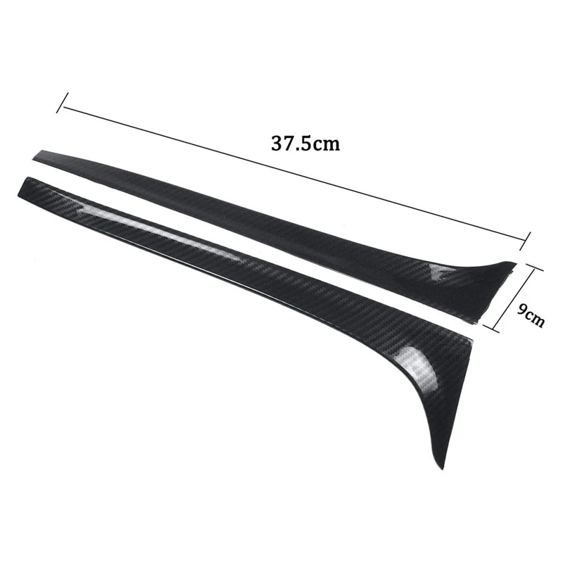 Carbon Fiber Rear Window Side Splitter Spoilers Wing For GOLF 7 MK7 GTD R 2014-2018 Car Styling