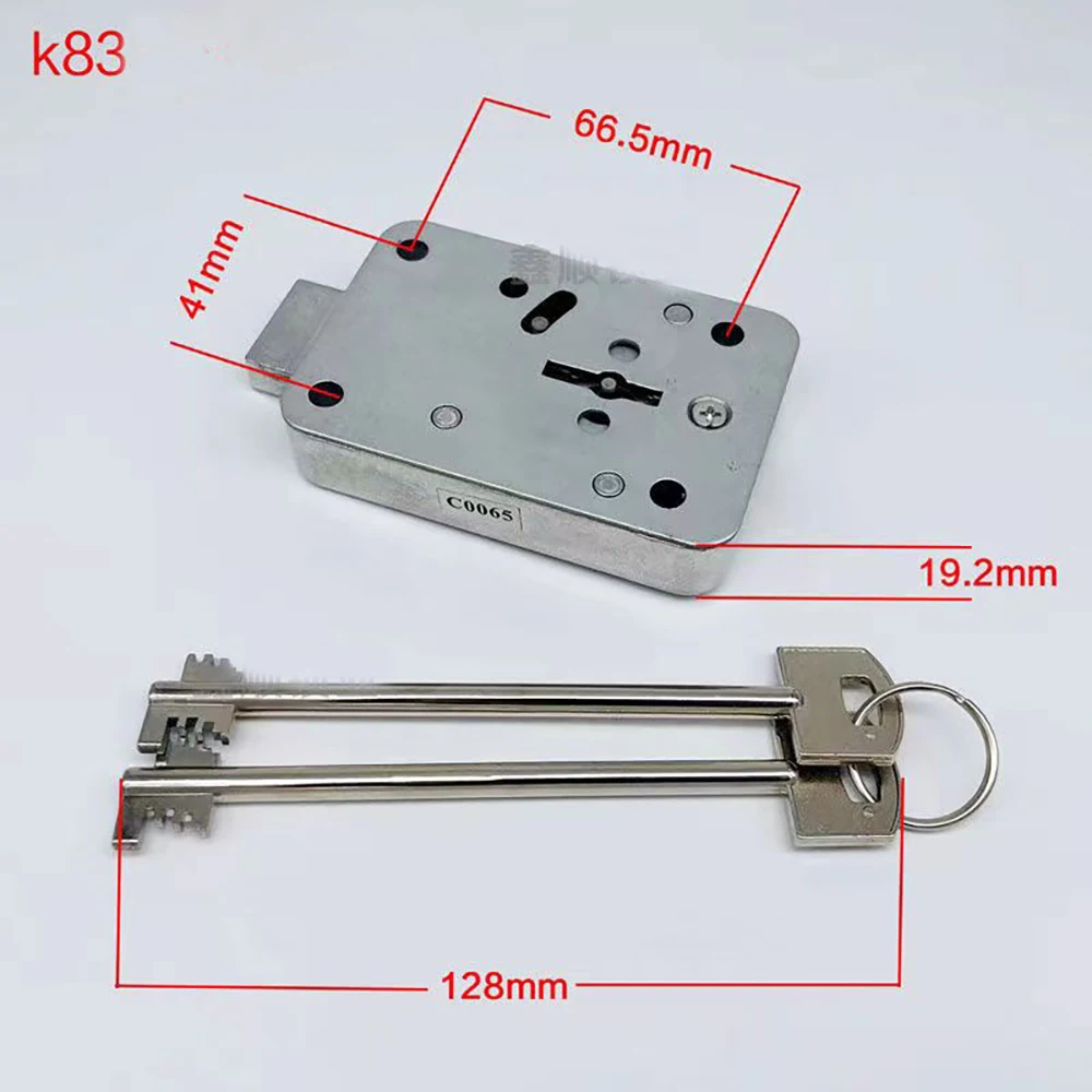 Imagem -02 - Anti-roubo Duplo Cilindro Vault Door Lock Bloqueio de Gestão Bancária Bloqueio de Chave Dupla
