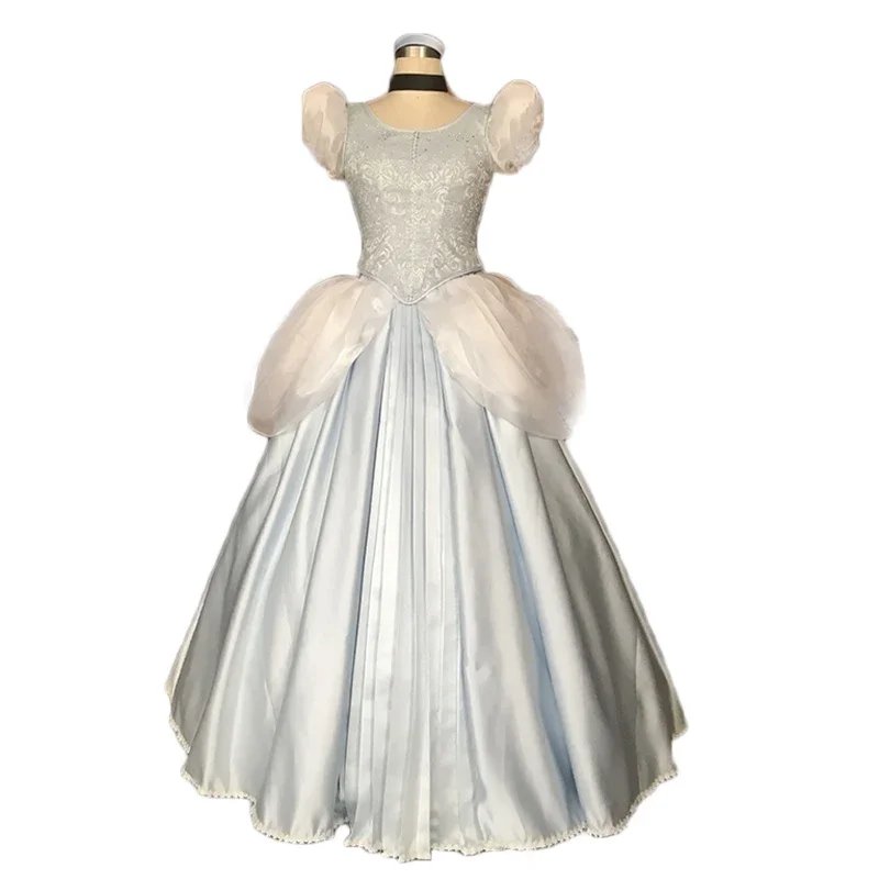 Custom-Made Cinderella Princess Cosplay Costume Dress For Halloween Birthday Party Clothes