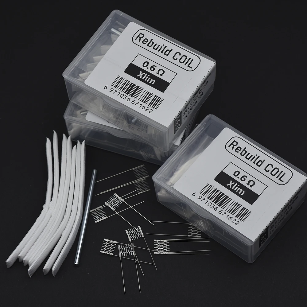 1 Satz DIY-Umbaus atz für Xlim 0,6 Ohm 0,8 Ohm 1,0 Ohm 1,2 Ohm Maschendraht widerstand 7 Baumwolle 1 Stab Ersatz werkzeug Zubehör