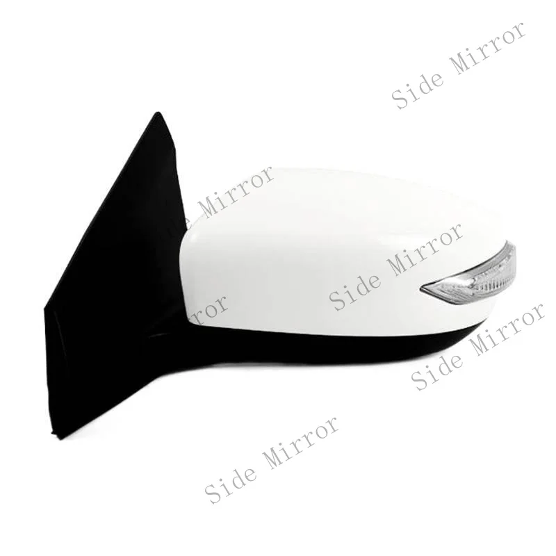 Z+ Left Driver Side Power Heated 9 wire Mirror For 2013-2018 Nissan Sentra White LH