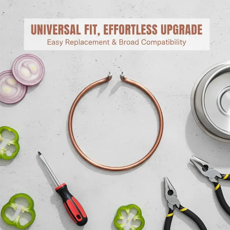 Electric Cooker Heating Coil Anti-rust Stainless Steel Copper Fast Heating Element for Home Kitchen Soup Cooking