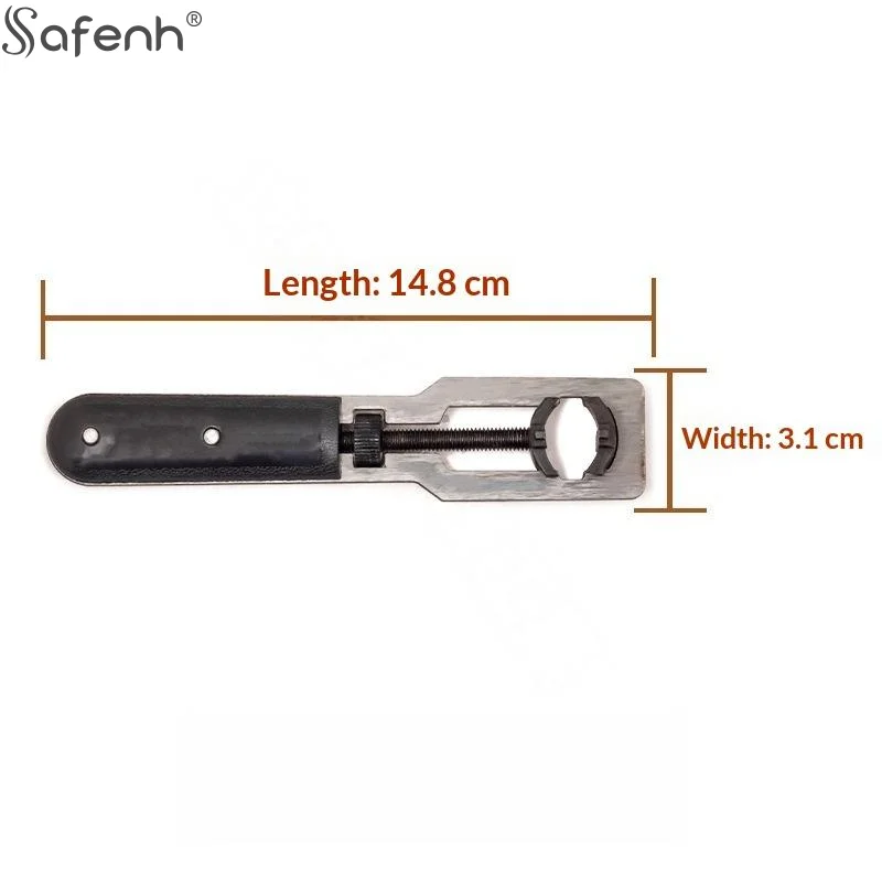 1Pc Metal Backcover Remove Tool 14-35mm Adjustable Metal Watch Back Cover Opener Wrench Rear Case Remover Watchmaker Repair Tool