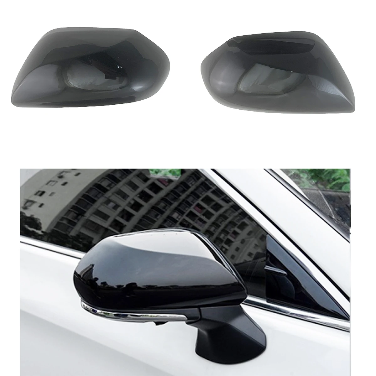 

Rearview Car Accessories Gloss Black Door Mirror Covers Trim Paste Style For Toyota Prius 50 51 2016 2017 2018 2019 2020 2023