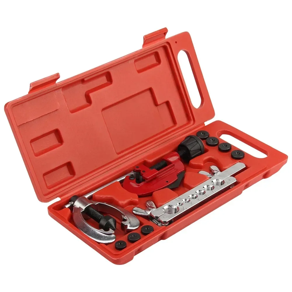 Copper Tube Expander Flaring Tool Set for Air Conditioning Aluminum Pipe Flaring Expanding Refrigeration Repair Hand Tool Kit