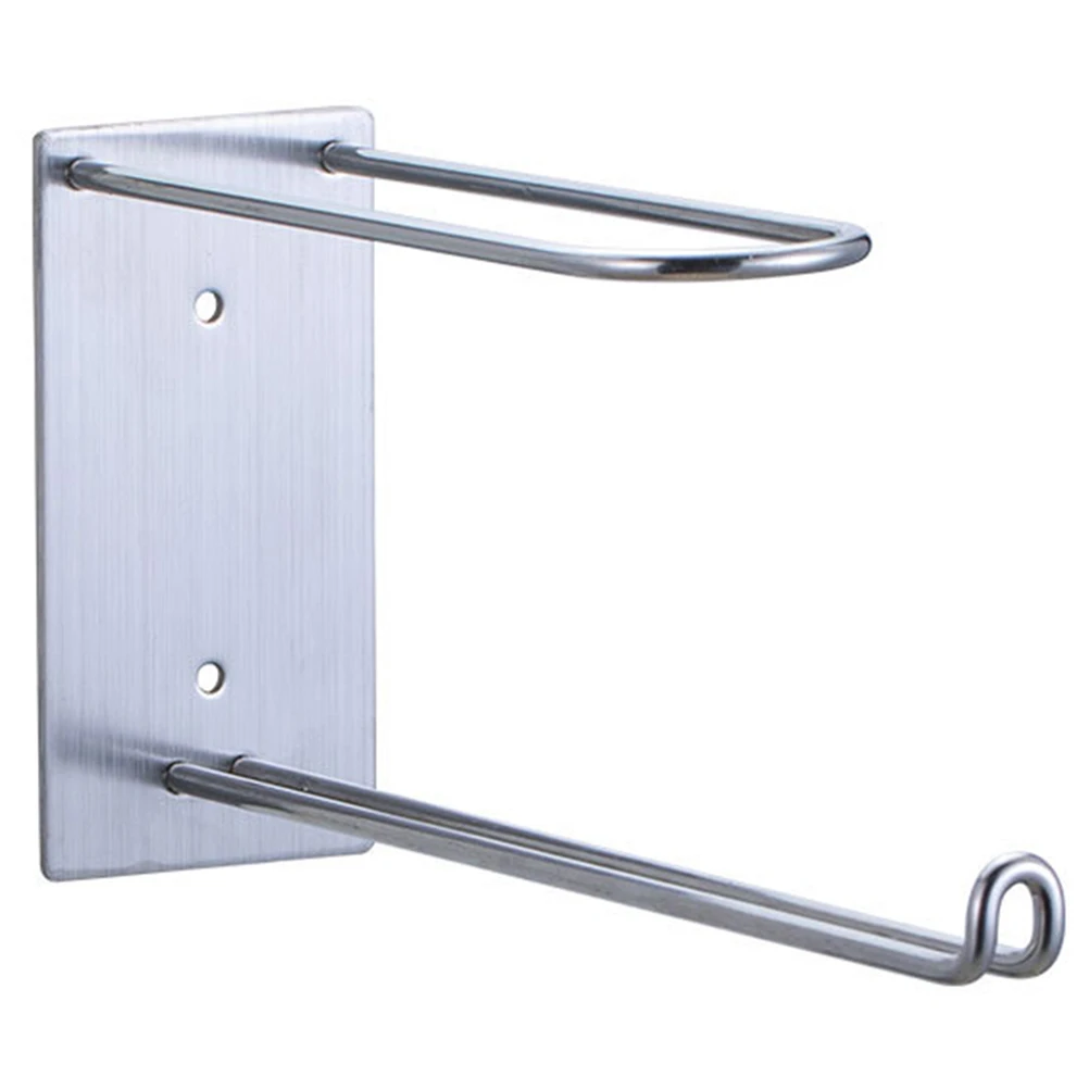 

1Pc Premium Stainless Steel Sticky Hook Bathroom Hanger Rack Strong Durable Organizer