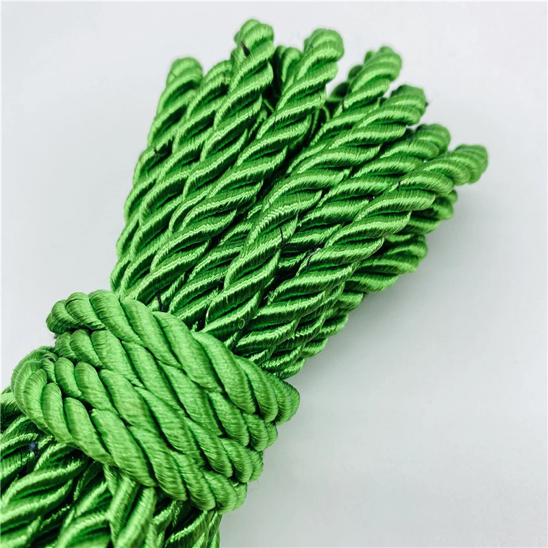 4.5m/Lot 6mm 3-Strand Paracord Rope Polypropylene Rope For Home Decoration Accessories DIY Handmade Home Textile Decoration