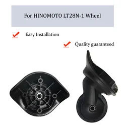 For HINOMOTO LT28N-1 Black Luggage Wheel Trolley Case Wheel Pulley Sliding Casters Universal Wheel Slient Wear-resistant Repair