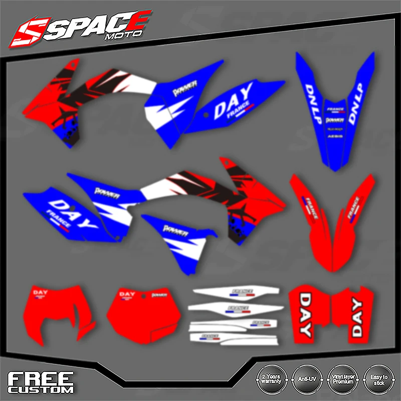 

SPACE Custom Motorcycle Graphics Background Decal for KTM 2012 2013 EXC 2011 2012 SX SXF 125 250 300 450 Decals Stickers Kits 03