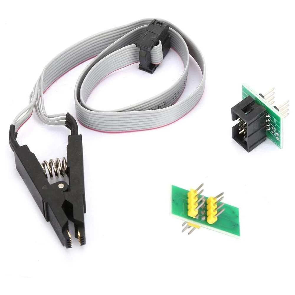 IC Test Clips Socket Adpter SOIC8 SOP8 Flash Chip with Cable Programming Socket Adapter Board Module with 2 Adapter Board