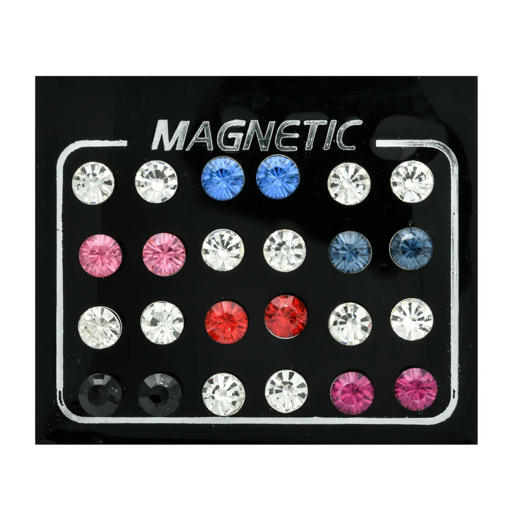 12pairs Magnetic Therapy Slimming Earrings Bracelets Rings Lose Weight Relaxation Massage Slim Ear Studs Patch Health Jewelry