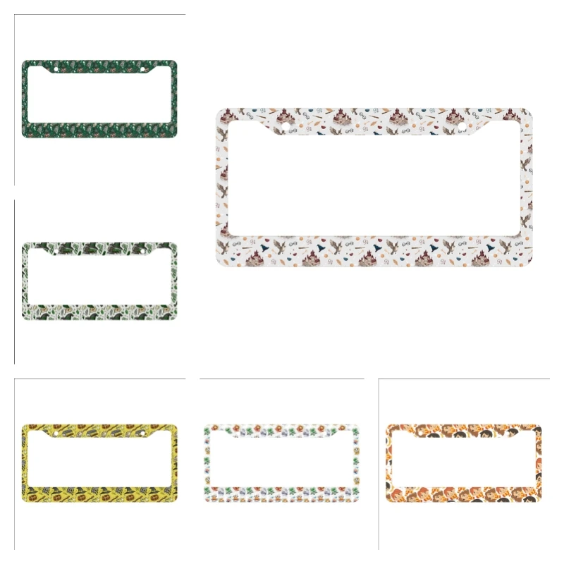 الرسوم المتحركة ماجيك Q الطبعة شخصية الأمريكية القياسية لوحة ترخيص السيارة غطاء اللون مطابقة لطيف مخصص المنتج