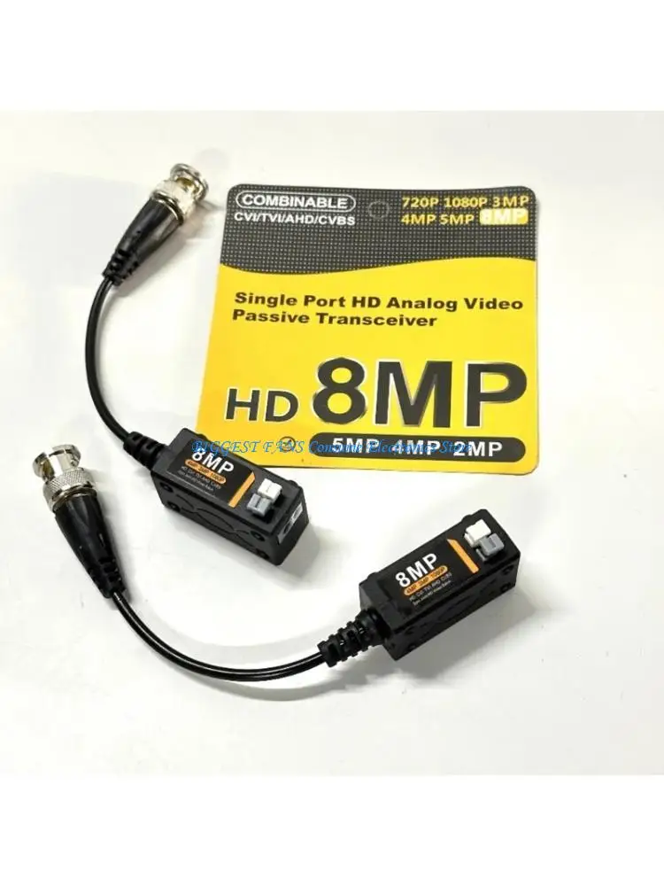 

8MP Definition Video Balun Transmitter Converts BNC To Ethernet Cable For Long Distances Security Transmission