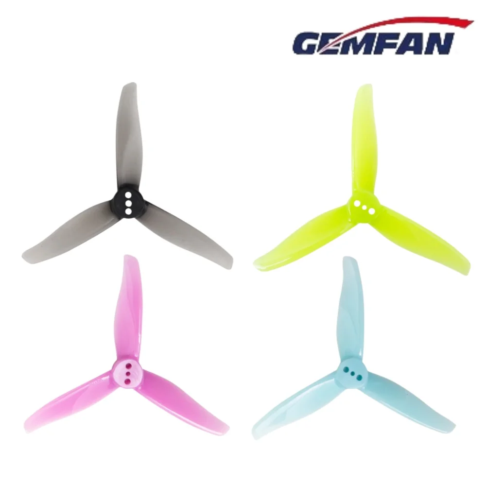 4Pcs Gemfan 3016 3-Inch 3-Blade PC Propeller CW/CCW 3 Hole 1.5mm/2mm Shaft for FPV Racing Drones High-Impact Mini Quad Props