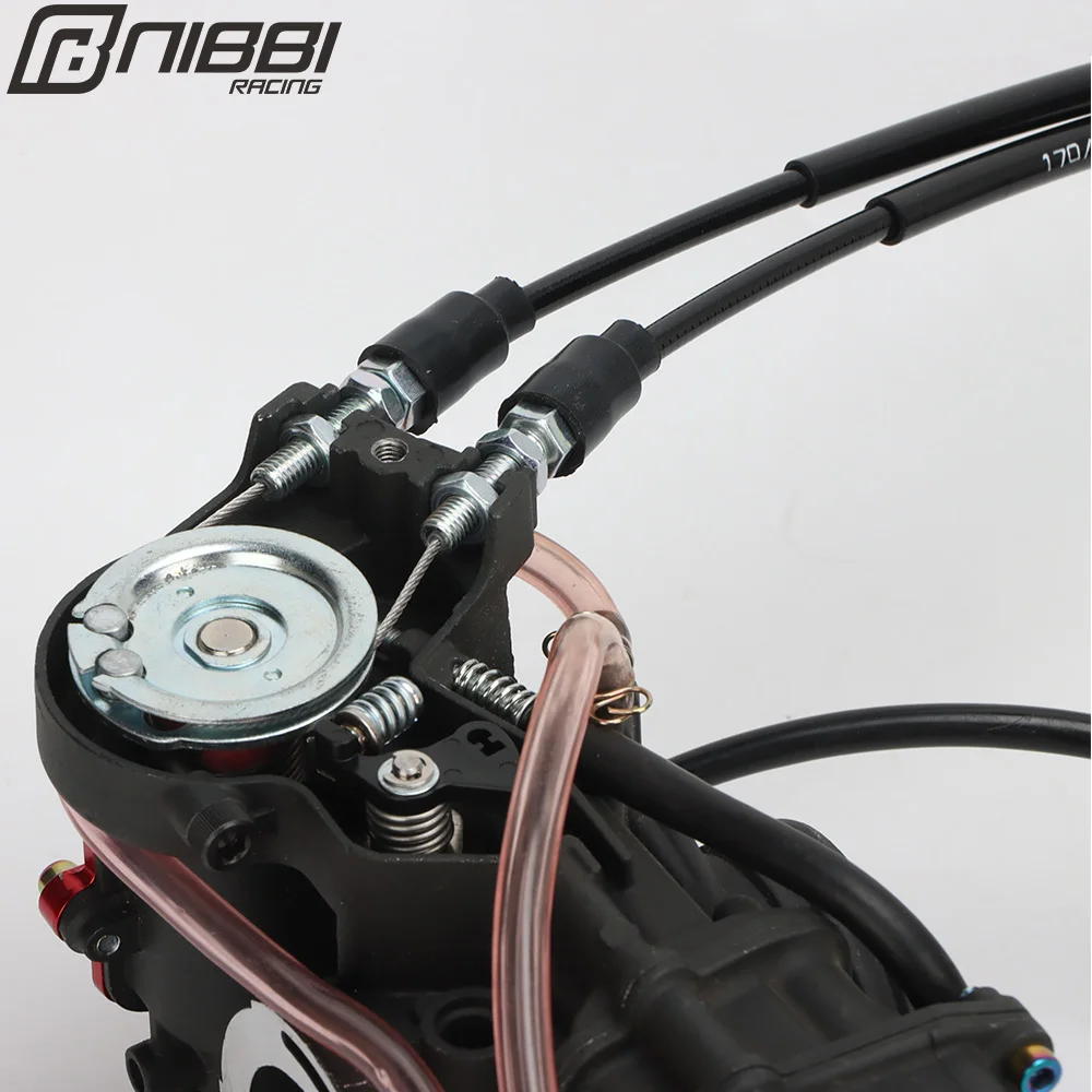 NIBBI Motorrad FCR Vergaser Gaszug Lock-on Griffe Steuerungsbaugruppe für HONDA CRF250-450R KTM EXCF 350 500 Motocross – Detail 4