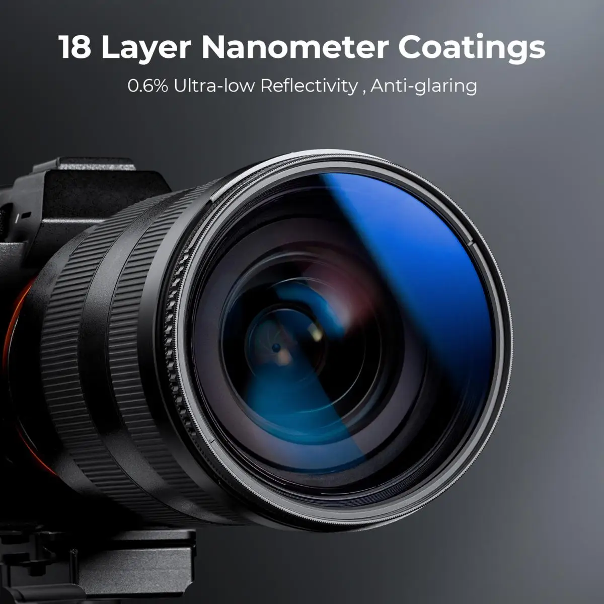 K&F Concept Nano K Series 82mm CPL Filter Ultra-thin Trapezoidal Frame Blue-Coated Film with a Piece of Vacuum Cleaning Cloth