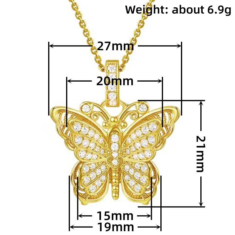 Huitan فراشة على شكل الجمالية المرأة قلادة قلادة مطعمة مشرق تشيكوسلوفاكيا أنيقة اكسسوارات حفلات الزفاف العصرية مجوهرات أنيقة #6