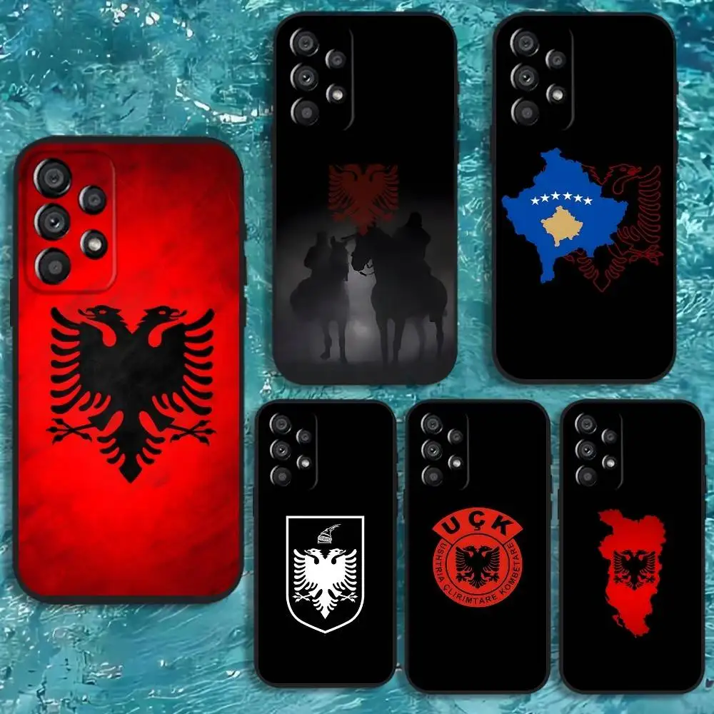 

Flag A-Albanias Phone Case For Samsung Galaxy A20,A21s,A22,A31,A32,A52,A53,A72,73,A80 Soft Black Cover