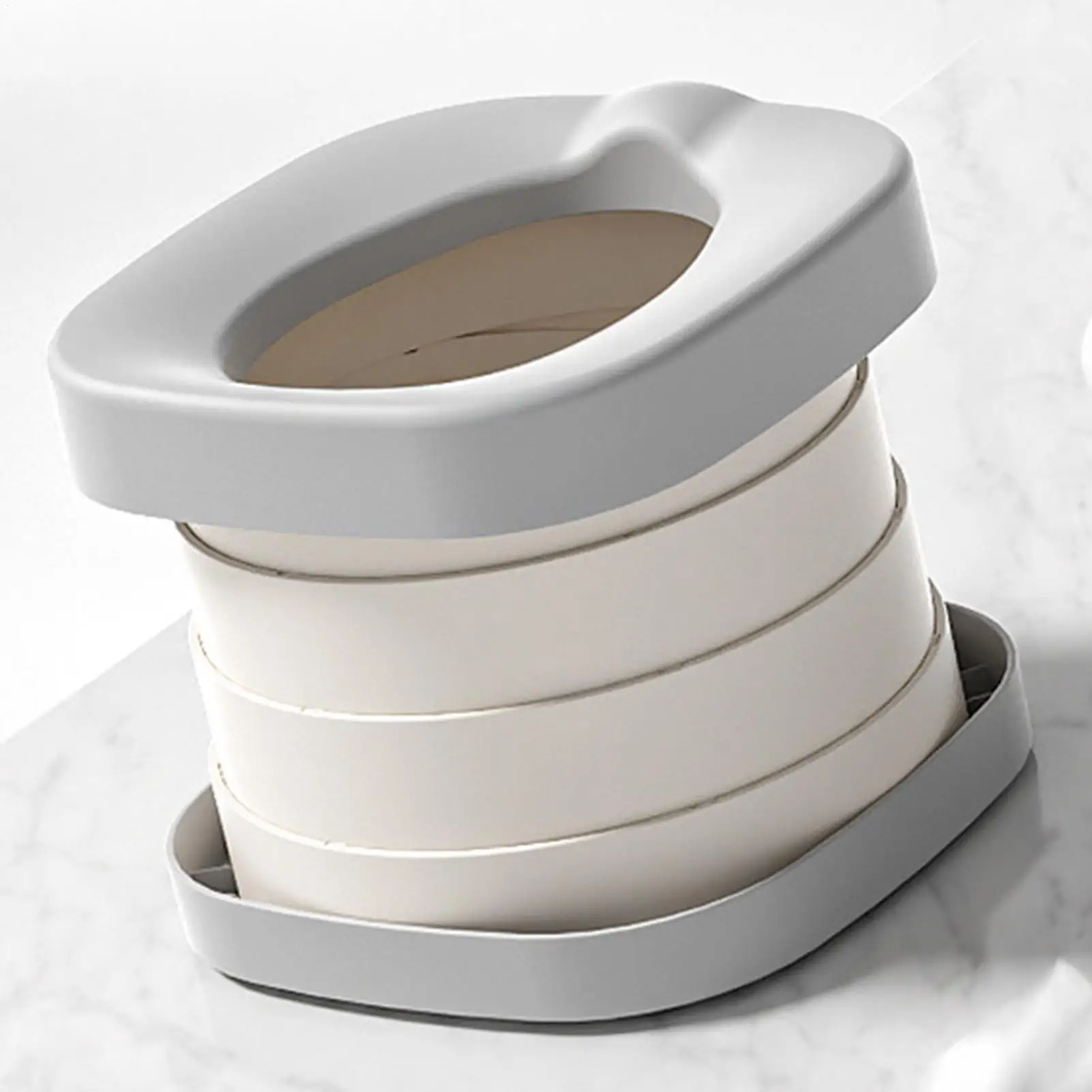 Potty Seat Foldable Urinal Car Trainer With Cleaning Bags Toilet Seat Kids For Boys Girls Travel Camping Bathroom Car Outdoor Rv