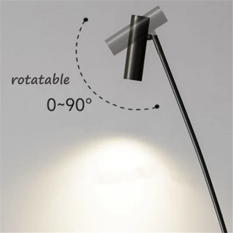 Imagem -06 - Nordic Ajustável Led Floor Lamp Cabeceira Luz pé Reading Lamp Sala de Estar Sofá Quarto Estudo Casa Minimalista