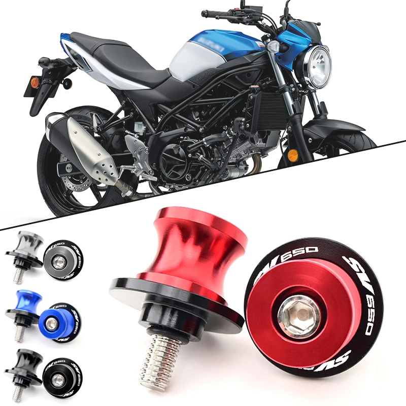

For Suzuki SV650 / S SV 650 S 1999-2023 Motorcycle M8 Swingarm Spools Slider Swing arm Stand Screws 2003 2004 2005 2006 2007
