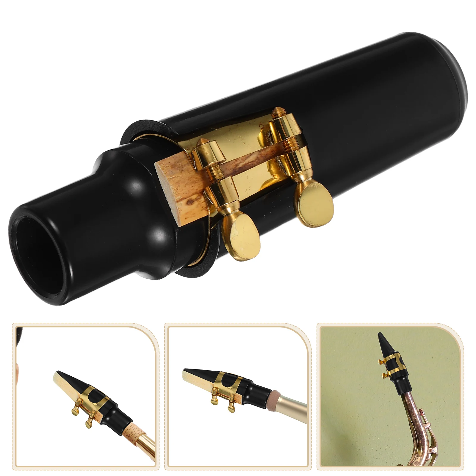 

Saxophone Mouthpiece Abs Metal Alto Instrument Accessories Replacement Parts Pad