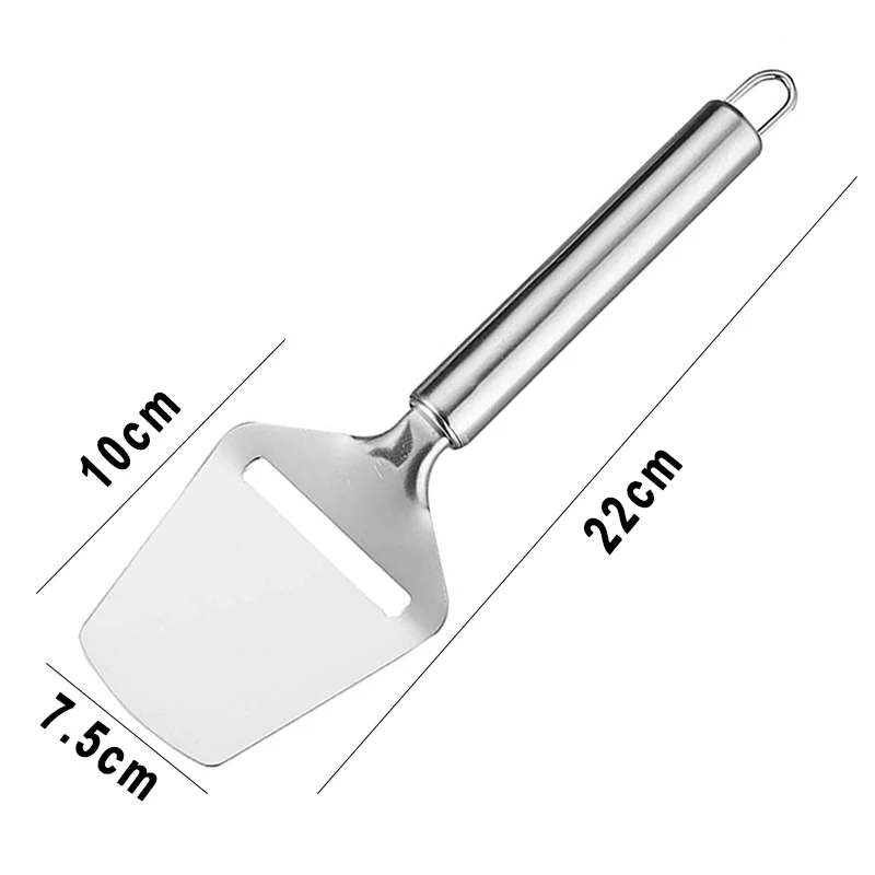 Cheese Slicer Stainless Steel, Cheese Knife Heavy Duty Plane Cheese Cutter, Server for Semi-Soft, Semi-Hard Cheeser Grater