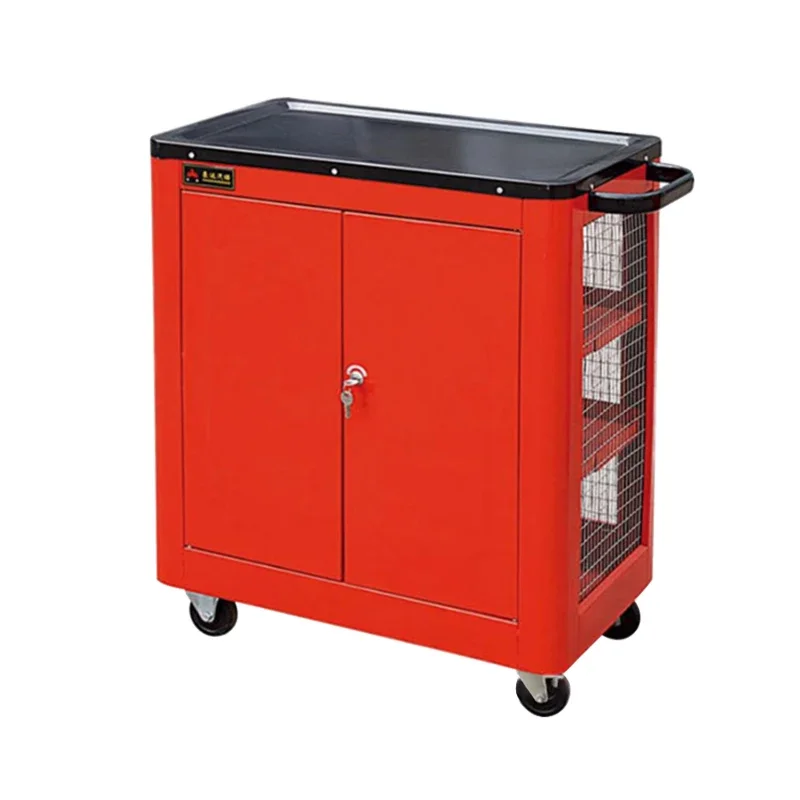 

Tool Trolley Chest Cabinet Three Layers Auto Repair Toolbox Hand Push tool Cabinet Parts cabinet