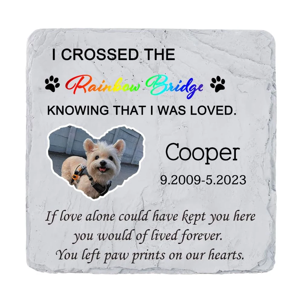 

Personalized Pet Grave Pet Memorial Stone Pet Sympathy Gifts for Dogs or Cats Pet Remembrance Gift for Loss of Pet Outdoor