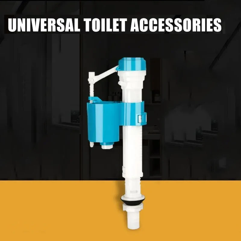 Universal Adjustable Toilet Fill Valve Kit, Compatible with Old-Style Toilets, Non-Electric Flush Valve Set for Toilet Tank