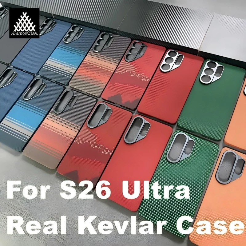 

100% Real Kevlar Aramid Fiber Magnetic Charging Case for Samsung Galaxy S26 Ultra S26Ultra S26U Super Light Cover with Magsafe