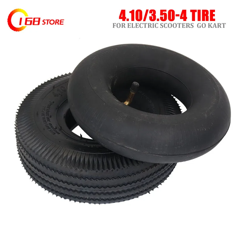 10 Inch Tyre 4.10/3.50-4 Tyres 4.10-4 3.50-4 Tires and Inner Tube Fit Electric Tricycle, Trolley,Electric Scooter,warehouse Car