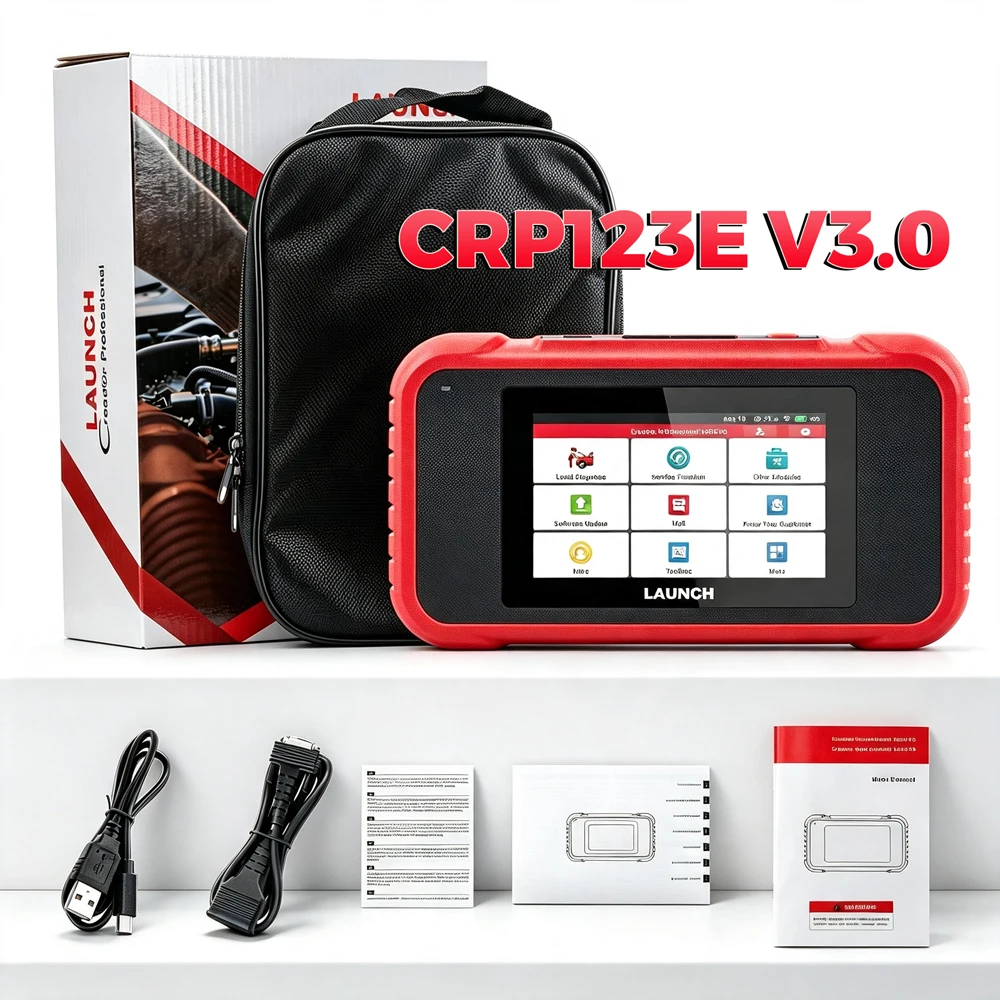 Neuestes LAUNCH CRP123E V3.0 ENG ABS SRS Getriebesystem 7 Reset Funktionen Lebenslang Kostenloser Fehlercode-Scanner OBD Auto-Diagnosewerkzeuge