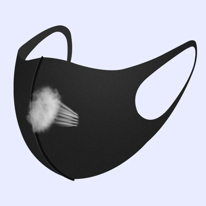 10PCS Fashion Solid Earloop Mask Dustproof Washable Reusable Face Mask Unisex Outdoor Travel Breathable Mask For Men Women