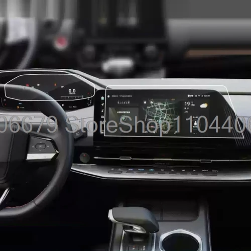 Imagen 2 del producto Protector de pantalla de vidrio templado para Changan CS55 PLUS 2022-2024 2025, radio de coche, navegación Gps y tablero, película antiarañazos