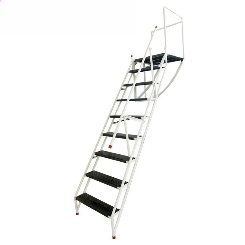 Indoor and outdoor non-slip stairs, wall-mounted household folding ladder, loft hidden telescopic ladder, hanging ladder